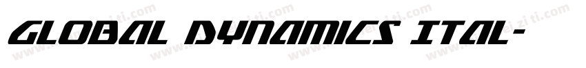 Global Dynamics Ital字体转换